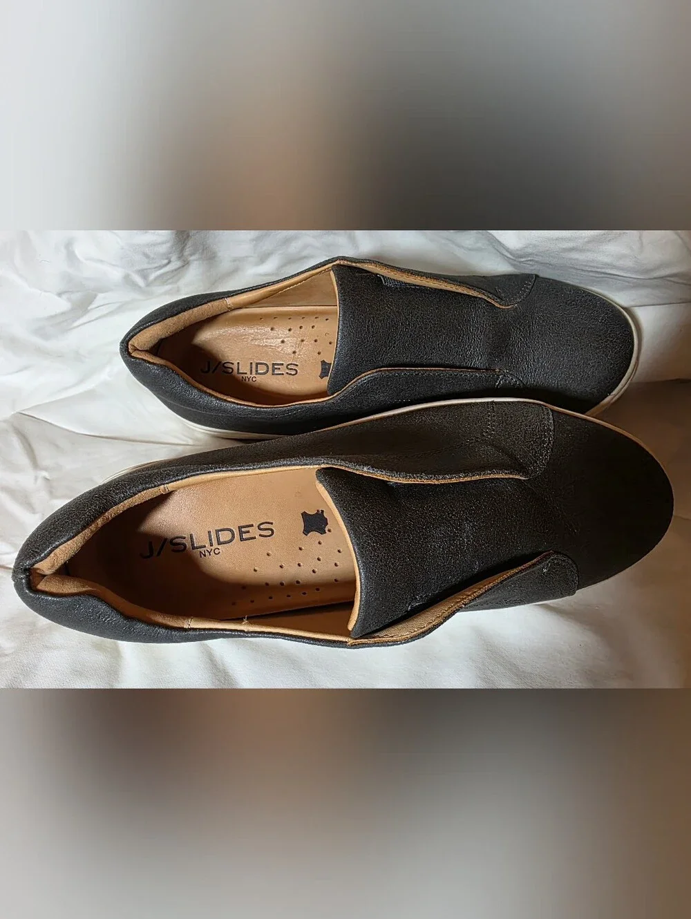 Women's Slip-On Platform Sneakers - Dark Gray
